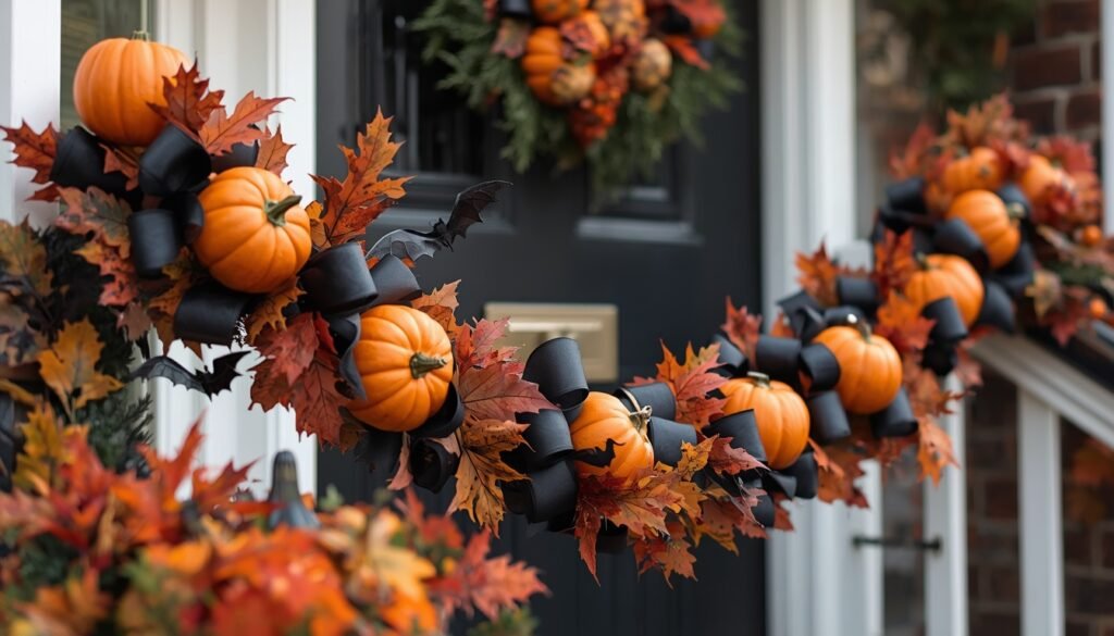 Outdoor Halloween garland